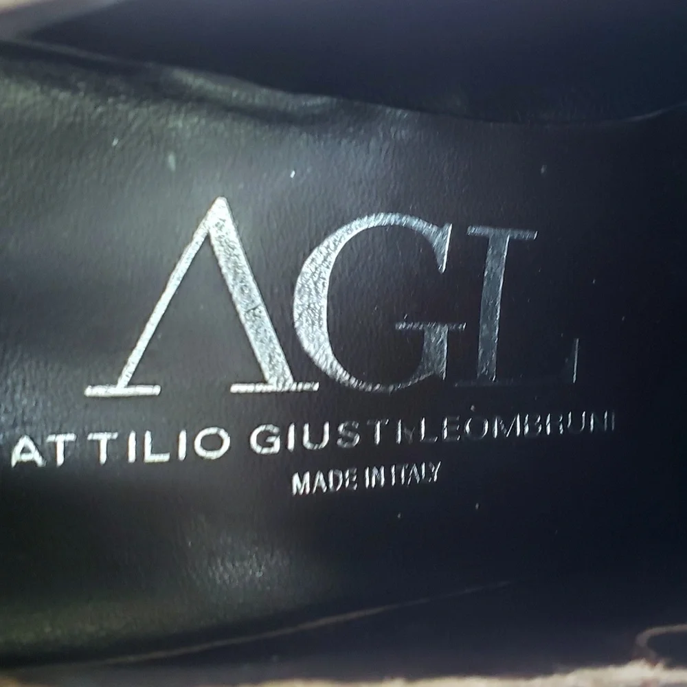 AGL Parker Charcoal Patent Oxfords Size 8.5 - Picture 7 of 7